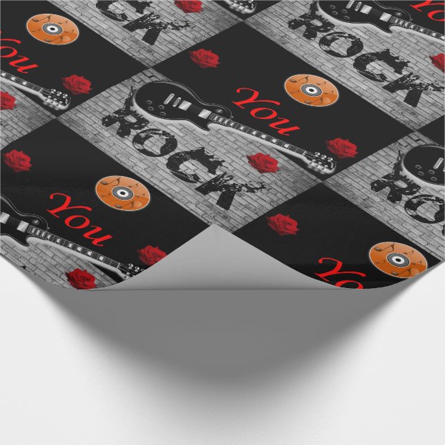 Papel De Presente Papel de enrolamento Rock Music (Ponta)