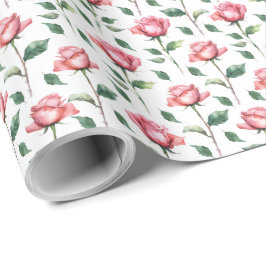 Papel De Presente Papel de enrolamento rosa