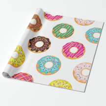 Papel de enrolamento= rosquinhas coloridas - Anive