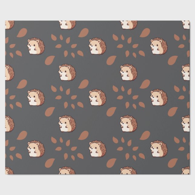 Papel De Presente Papel de enrolamento sem costura de Cinzas escuras (Barra)