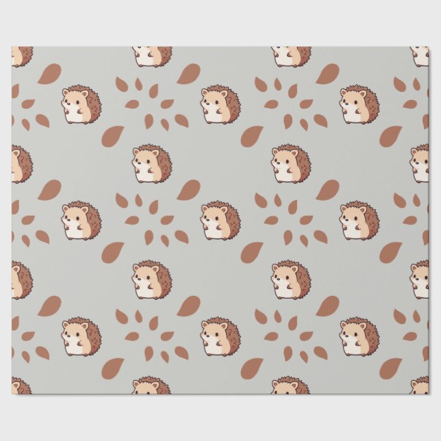 Papel De Presente Papel de enrolamento sem costura para cinzas: Cair (Barra)