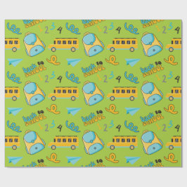 Papel De Presente Papel de enrolamento sem costura: plano de barrame