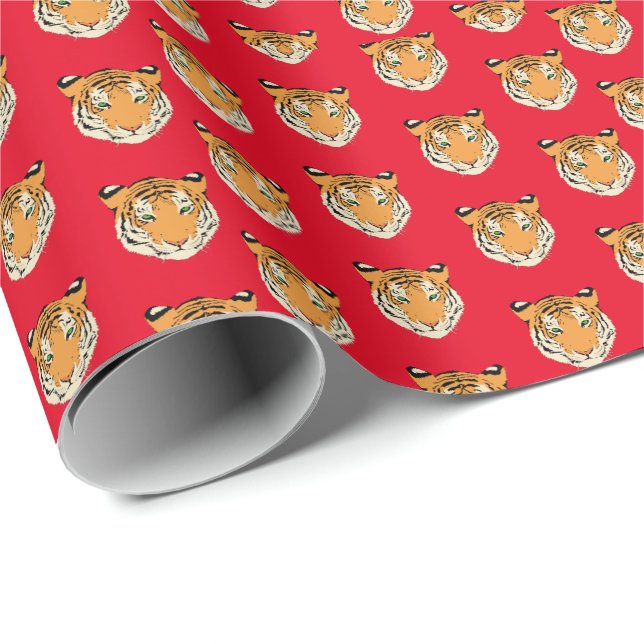 Papel De Presente Papel de enrolamento Tiger (Ponta do rolo)