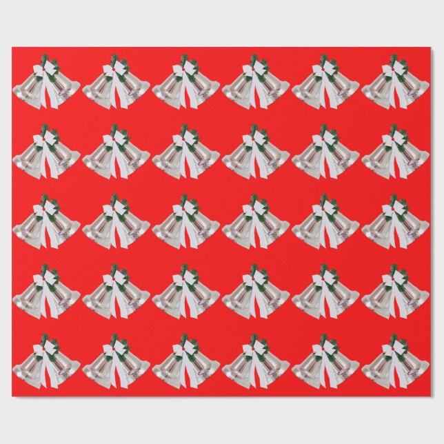 Papel De Presente Papel de enrolamento vermelho das pratas (Aberto)