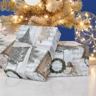 Papel De Presente Papel de enrolamento vitoriano da Trio III de Nata