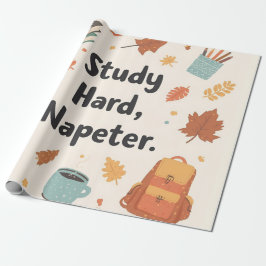 Papel De Presente Papel de enrolar Cozy Autumn Back to School