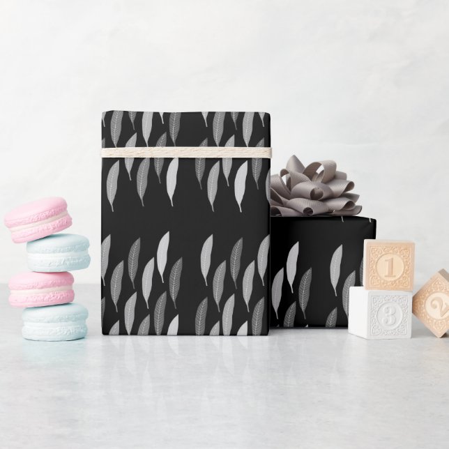 Papel De Presente Papel de enrolar folhas (Chá de bebê)