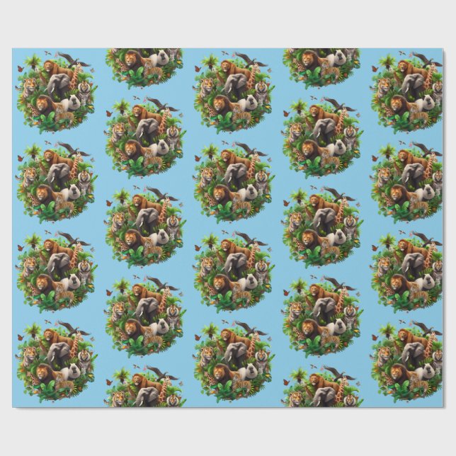 Papel De Presente Papel de enrolar primeiro aniversario de um ano se (Aberto)