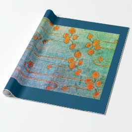 Papel De Presente Papel de envolvimento ALARANJADO do IMPRESSÃO do