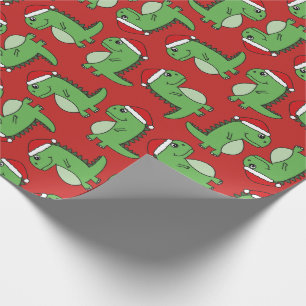 Papel De Presente Papel de envolvimento bonito do dinossauro do
