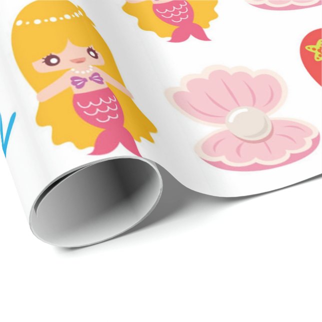 Papel De Presente Papel de envolvimento bonito do teste padrão das (Ponta do rolo)