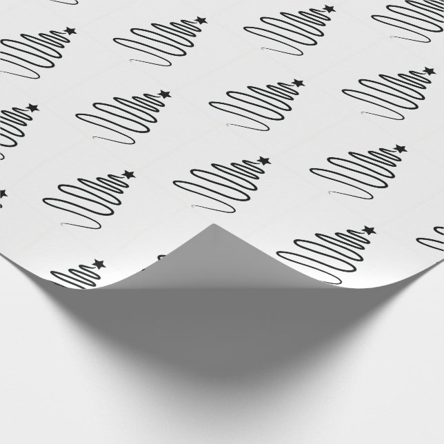 Papel De Presente Papel de envolvimento branco do estilo mínimo para (Ponta)