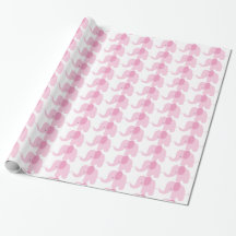 Papel de envolvimento cor-de-rosa do elefante do