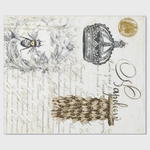 Papel De Presente Papel de envolvimento da abelha do roteiro do