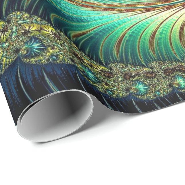Papel De Presente Papel de envolvimento da arte 42 do Fractal (Ponta do rolo)