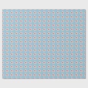 Papel De Presente Papel de envolvimento da flor do algodão