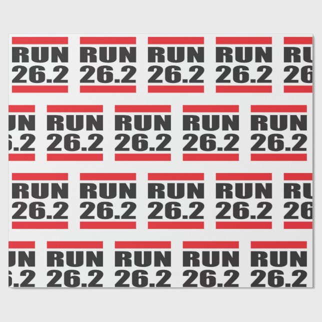 Papel De Presente Papel de envolvimento da maratona (Aberto)