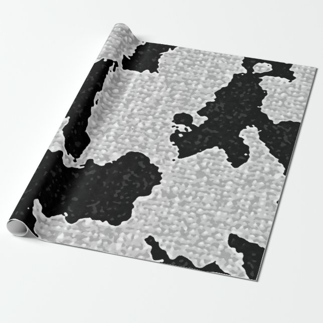 Papel De Presente Papel de envolvimento da vaca do MOO (Desenrolado)