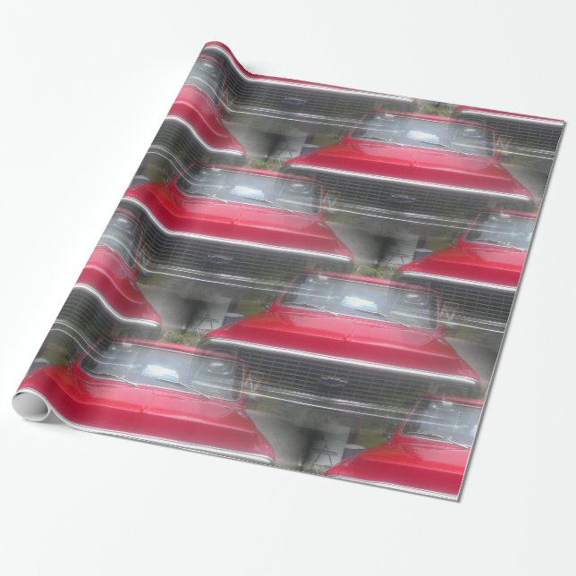 Papel De Presente papel de envolvimento de Chevy do ` 72 (Desenrolado)