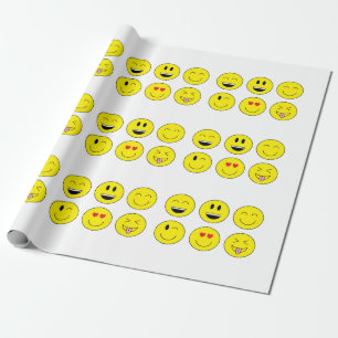 Papel De Presente Papel de envolvimento de Emoji