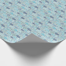 Papel de envolvimento do design do guarda-chuva