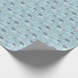 Papel De Presente Papel de envolvimento do design do guarda-chuva