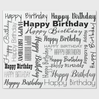 Papel De Presente Papel de envolvimento do feliz aniversario