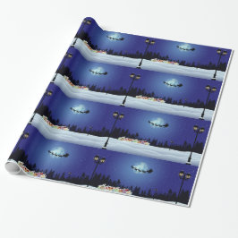 Papel De Presente Papel de envolvimento do Natal