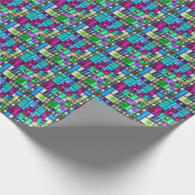 Papel De Presente Papel de envolvimento do vitral (Ponta)