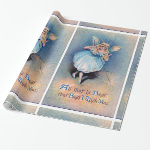 Papel De Presente Papel de envolvimento dos desejos da fada