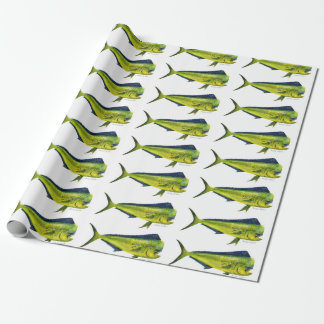 Papel De Presente Papel de envolvimento dos peixes de Mahi Mahi