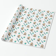 Papel de envolvimento insolente do aniversário do