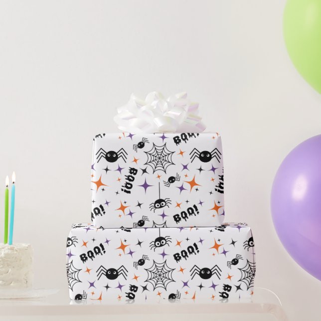 Papel De Presente Papel de Envolvimento Invisível para o Halloween:  (Presentes para festas)