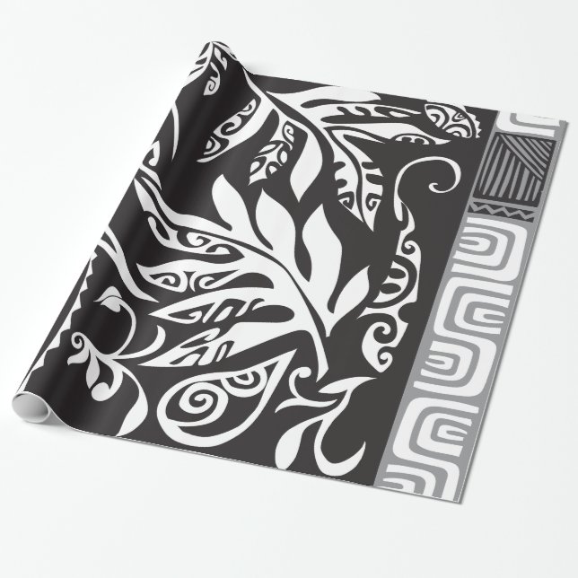 Papel De Presente Papel de envolvimento lustroso de Tatou, 30" x6 (Desenrolado)