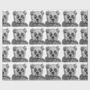 Papel De Presente Papel de envolvimento Matte de tiragem da panda,