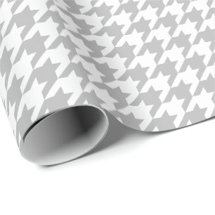 Papel De Presente Papel de envolvimento médio de Houndstooth das