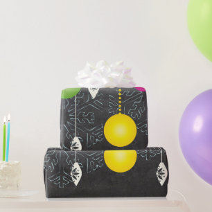 Papel De Presente Papel de mola de Natal no quadro de feriados feliz