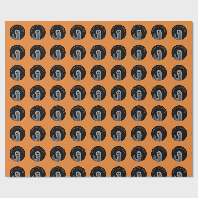 Papel De Presente Papel de moldagem amigável para fantasmas (Feliz H (Aberto)