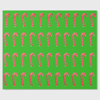 Papel De Presente Papel De Moldagem Brilhante Candy Canes