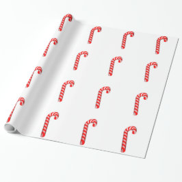 Papel De Presente Papel De Moldagem Brilhante Candy Canes