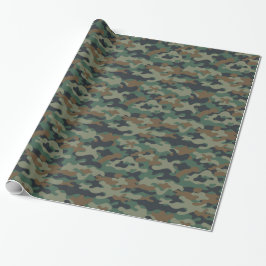 Papel De Presente Papel de Moldagem Camo