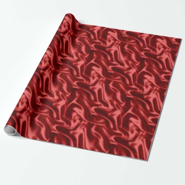 Papel De Presente Papel de moldagem de estilo de satélite vermelho (Desenrolado)