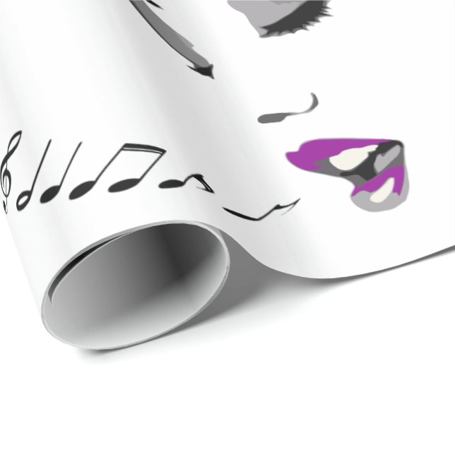 Papel De Presente Papel de moldagem de música (Ponta do rolo)