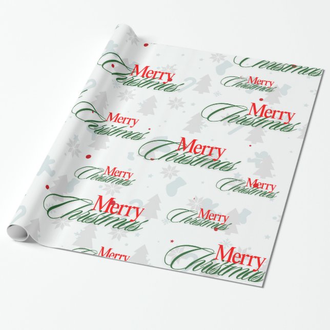 Papel De Presente Papel de moldagem de Natal (Desenrolado)