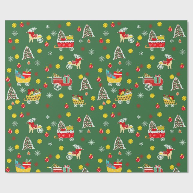 Papel De Presente Papel de moldagem de Natal (Aberto)