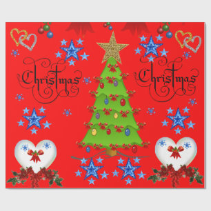 Papel De Presente Papel de moldagem de Natal