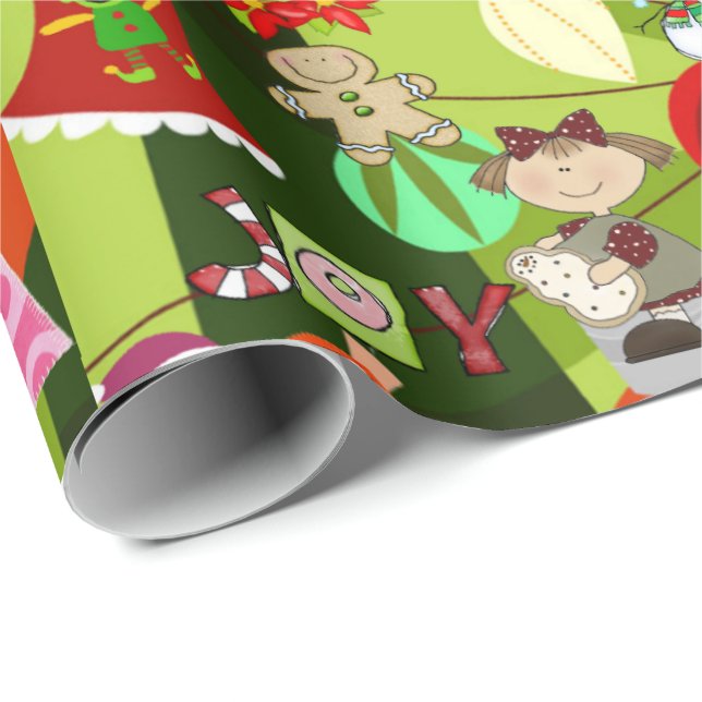 Papel De Presente Papel de moldagem de Natal (Ponta do rolo)