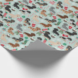 Papel De Presente Papel de moldagem de Natal Dachshund<br><div class="desc">papel de embrulho doxie fofo,  papel de embrulho dachshund,  plástico doxie,  cachorro de natal,  papel de embrulho de natal de natal de cão</div>
