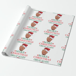 Papel De Presente Papel de Moldagem de Natal Donald Trump