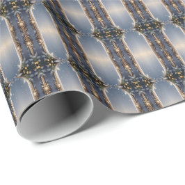 Papel De Presente Papel de moldagem de Natal Feriado